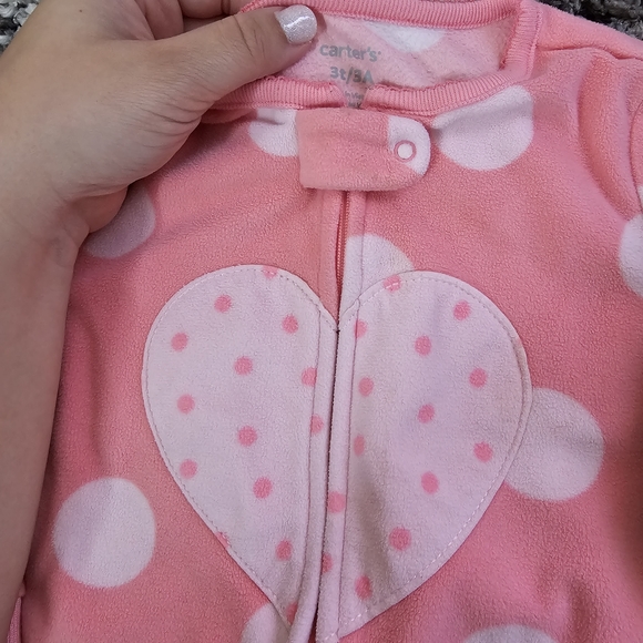 Carters 3T Warm Footie Pj Pajamas - Picture 4 of 4